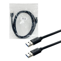 Kabel USB 3.0 Berkualitas Tinggi Tipe AM-AM (Male ke Male) untuk Komputer dengan Selubung PVC dan Pelindung Jalinan