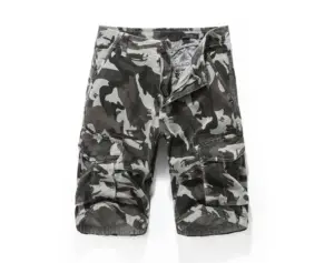 hot sale high quality 100% cotton garment dyeing Camouflage Cargo Shorts Men Casual cargo Short