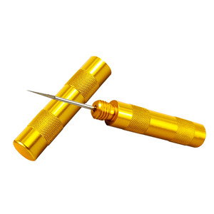 Haima Xuan Airbrush Cleaning Needle Gold Aluminum Portable For Artwork <b>Paint</b> <b>Tools</b> - Product Image 1