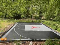 Terrain de basket-ball DIY 20x25 pour jardin, terrain de sport, absorption des chocs, durable, imperméable, écologique, durée de vie de 10 ans
