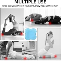Coussin de yoga épais pour les genoux, les coudes, les poignets, les mains et la tête – Tapis de sol en mousse pour Pilates