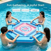 Table de Mahjong Flottante Personnalisée JW-622 en EVA, Table Pliante pour Divertissement Aquatique, Table en Mousse EVA pour Fêtes au Bord de la Piscine