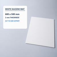 Tapis antidérapant en silicone blanc personnalisé 600x500mm pour bureau et établi