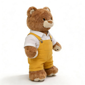 Custom Teddy <b>Bear</b> Stuffed Toy Customize Brown Animal Teddy <b>Bear</b> Plush Doll <b>Cute</b> Teddy <b>Bear</b> Plush Toy With Suspender Trousers - Product Image 2