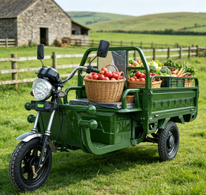 Tricycles de haute qualité approuvés par la CEE, 1000 W, avec benne ouverte de 1,5 x 1 m, capacité de charge de 600 à 800 kg - Product Image 4
