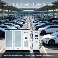 Nouvelle station de recharge DC pour véhicules électriques, haute performance, 240/360/480 kW, avec 4 pistolets et une efficacité élevée, pour les dépôts de flottes de bus