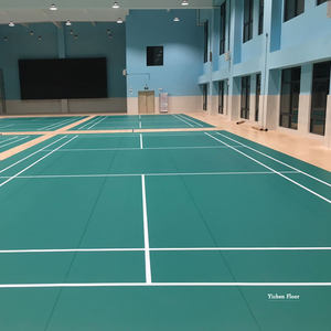 Plancher de décorations en pvc pour cour de pierres précieuses, ballon de badminton - Product Image 2