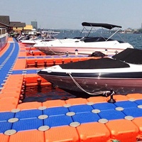 Pont flottant en HDPE personnalisé, protection UV, étanche, stable, durable, 500x500x400mm, pour bateaux et aquaculture