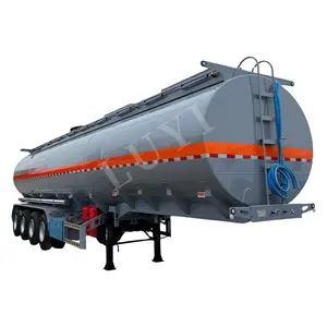 LUYI Vehicle Tanker Trailer Liquid 3 Axle 42000 45000 48000 Liters Diesel Oil Tank Fuel Tanker Truck Semi Trailer For Sale