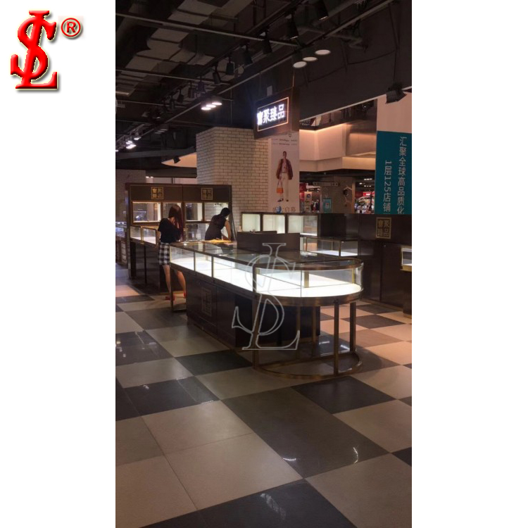 Custom Mall Kiosk Watch Showcase Luxury Modern Design