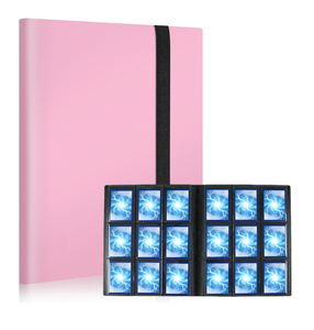 Classeur <span class=keywords><strong>de</strong></span> cartes à 9 pochettes à chargement latéral, album photo, porte-cartes, classeur <span class=keywords><strong>de</strong></span> bureau avec sangle – Meilleures ventes - Product Image 1