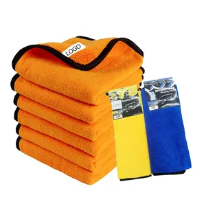ODM OEM 800 1000 1200 gsm Car Towel High Grade Microfiber Cleaning Cloth Towel for car washing