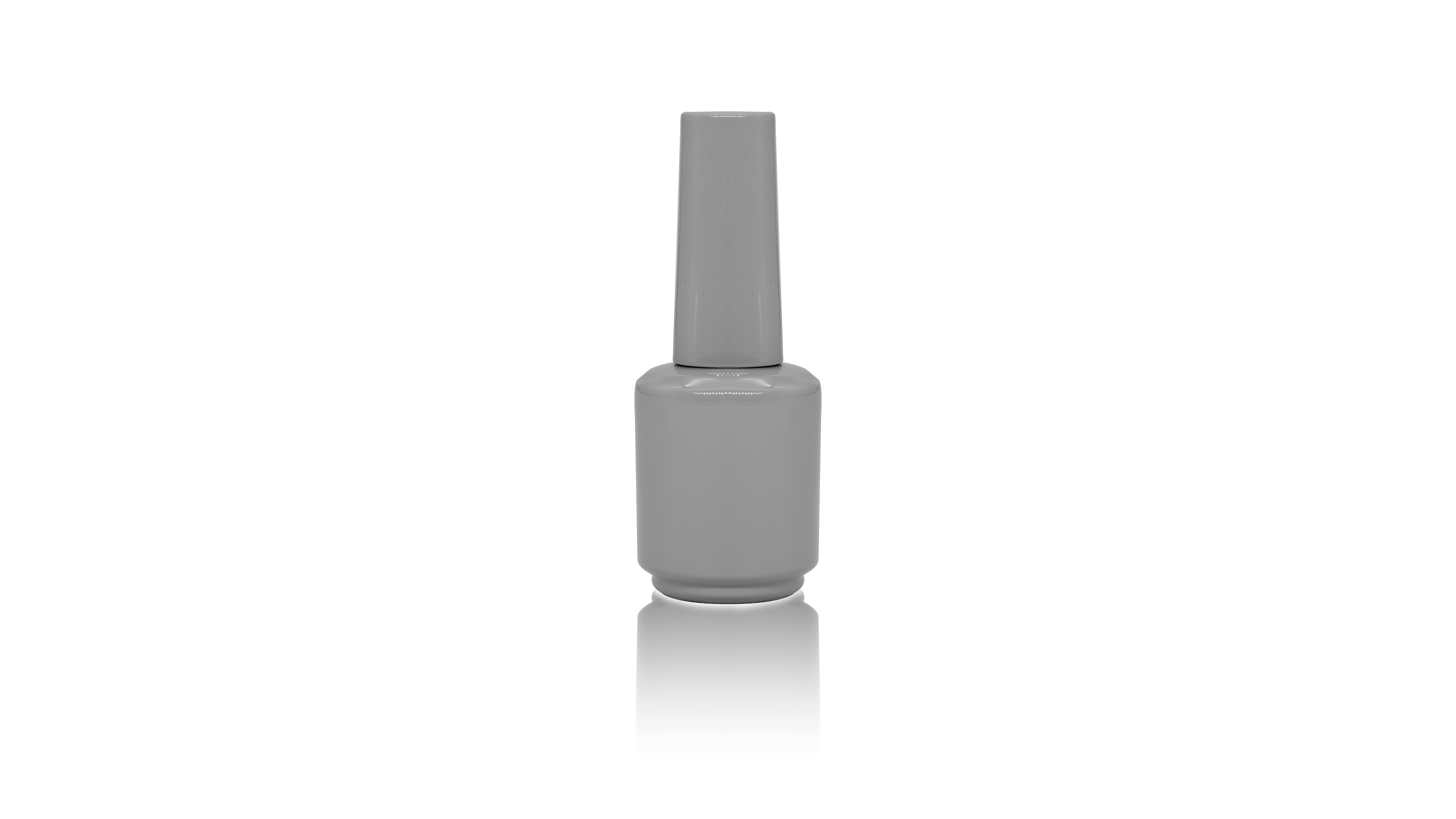 5ml 10ml 12ml 15ml Glossy Empty Glass Square uv Gel Nail Polish Bottle With Brush
