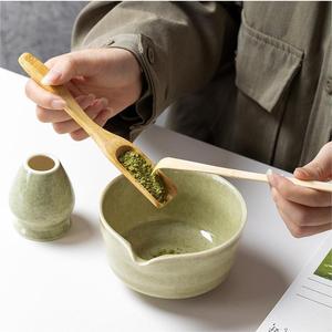 4pcs service à thé de style japonais traditionnel bol à <span class=keywords><strong>matcha</strong></span> en céramique avec support de fouet en bambou <span class=keywords><strong>Kit</strong></span> de <span class=keywords><strong>matcha</strong></span> de cérémonie - Product Image 5