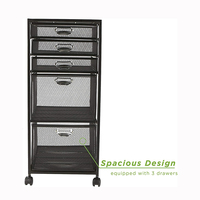 Jh-mech-organizador de carro artesanal con ruedas, fácil de limpiar, cajón, armario, almacenamiento de archivos, carro para suministros de oficina