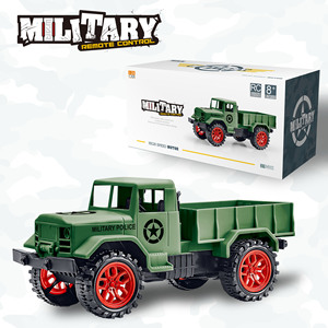 Camion militaire télécommandé à l'échelle 1:24, voiture RC à moteur haute vitesse pour enfants de 8 ans et plus - Product Image 1