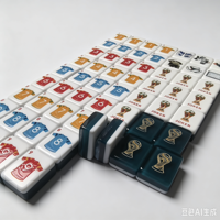 Sofort Lieferbar Fußball-Amerikanisches Mahjong-Set für Sportfans mit Fußball-Motiv 160 Teile Maßgefertigtes Professionelles Brettspiel