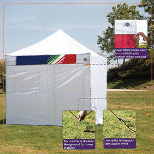 Gazebo 3x4.5 <span class=keywords><strong>3x3</strong></span> con Cortina Impermeable, Carpas Plegables para Eventos al Aire Libre - Product Image 3