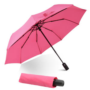 Parasols de voyage portables de luxe pour l'extérieur, coupe-vent, logo personnalisé, parapluies pliants automatiques à 3 volets pour filles et femmes - Product Image 2