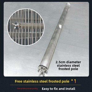 Gabbia per Uccelli Moderna in Acciaio Inossidabile per Pappagalli da Villa, Piattaforma Quadrata Antiruggine ed Ecologica per Uccelli - Product Image 5