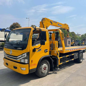 Nouveau Camion de dépannage et de sauvetage intégré avec grue, diesel, manuel, 5 tonnes, plateau plat, haute efficacité - Product Image 2