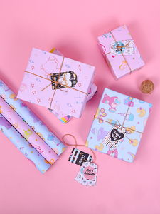 กระดาษห่อของขวัญลายการ์ตูนเคลือบผิวหน้าเดียว สำหรับงานวันเกิดเด็ก หนา 80 กรัม รีไซเคิลได้ - Product Image 2