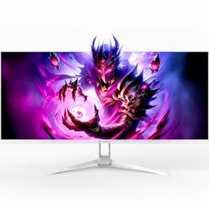 Monitor para Juegos CRUA Ultrawide de 34'' Blanco, 120Hz, 21:9, <span class=keywords><strong>2560x1080</strong></span>, Panel IPS, 120% SRGB, Altavoces Integrados, AMD FreeSync, DP1.4/HDMI1.4 - Product Image 1