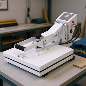 Máquina de Prensa de Calor para Sublimación Vevor 15x15, Control Digital, Plataforma Plana, Manual, para Impresión de Camisetas, Alta Presión, Uso Industrial - Product Image 2