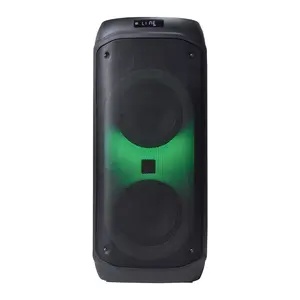 Goede Verkoop Nieuwe Partij Dubbele 8 Inch Speaker Draagbare Pa Blue Tooth Dj Speaker Met Meerdere Lichteffecten Usb/Fm/Bt