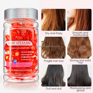 Kapsul perawatan rambut alami Anti keriting, perbaikan <span class=keywords><strong>Vitamin</strong></span> <span class=keywords><strong>E</strong></span> untuk memperbaiki Serum pertumbuhan rambut kering dan rusak - Product Image 2