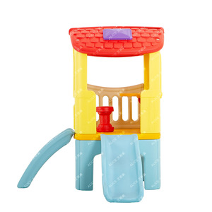 Combinaison de toboggan et de balançoire en plastique robuste pour l'éducation de la maternelle, pour une utilisation en jardin et résidentielle - Product Image 5