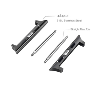 Upro Factory wholesale Smartwatch Spring Bar Stainless Steel Adapter Watch Connector for Iwatch 8 7 6 SE 5 4 3 2 Leather Strap - Product Image 3