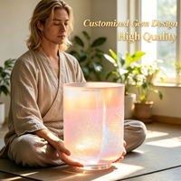 Bols chantants en cristal d'alchimie mutuelle, authentiques, pour la relaxation, le zen pur, le soulagement, l'équilibre, la pleine conscience et la thérapie sonore