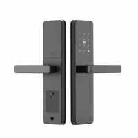 Cerradura Inteligente para Puerta Interior de Fábrica, Cerradura Electrónica con Huella Dactilar y Código, Cerradura Magnética con Tarjeta de Inducción para Puerta de Casa