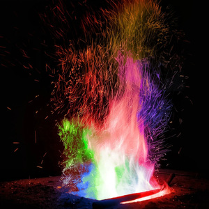 Poudre changeante de couleur pour feux de camp, fêtes en plein air, allume-feu, 10g 15g 25g 30g, matériau de démarrage de feu - Product Image 1