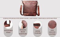 Dompet Hobo kulit asli wanita, tas Medium dengan tali Vintage ganda tahan lama ringan penutup ritsleting