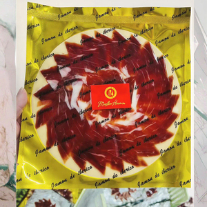 Biểu tượng tùy chỉnh siêu rào cản túi chân không <span class=keywords><strong>Bopp</strong></span>/CPP/Pet bao bì thực phẩm nhiệt niêm phong xử lý cho thái lát Tây Ban Nha ham - Product Image 2