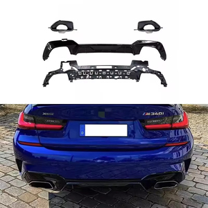 Difusor de Parachoques Trasero Estilo 340i con Puntas Cuadradas para <span class=keywords><strong>BMW</strong></span> Serie 3 G20 <span class=keywords><strong>340D</strong></span> 2020- Accesorio para Parachoques Trasero de Automóvil - Product Image 1
