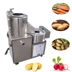 Máquina de lavado y pelado de patatas de 100-500 kg/hora, máquina cortadora de taro, peladora y rebanadora de patatas, máquina de limpieza de zanahorias y patatas - Product Image 6
