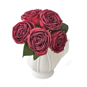 Ramo de Flores Artificiales de Rosas de Alta Calidad para Novia, Decoración para Mesa de Salón, Arreglos Florales para Bodas, Decoración DIY - Product Image 5