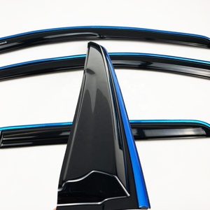 Accesorios de coche <span class=keywords><strong>puerta</strong></span> lateral ventana <span class=keywords><strong>sol</strong></span> lluvia visera viento ventilación protectores deflectores para Toyota <span class=keywords><strong>VIGO</strong></span> 2012 - Product Image 6