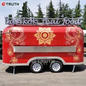 Selling China Equipment Used Street Food Truck Cart Mobil Vintage airstream food trailer