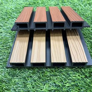 Panneaux muraux extérieurs en WPC rainurés imperméables <span class=keywords><strong>de</strong></span> haute qualité, revêtement moderne pour entrepôts, hôtels, gymnases, villas, jardins, clôtures extérieures - Product Image 2