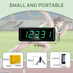 YIZHI Positions de début et de fin personnalisées Minuterie de portes laser sans fil pour une personne seule pour les sports athlétiques Entraînement de vitesse - Product Image 3