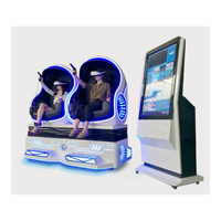 Chaise de déplacement en métal de cabine de réalité virtuelle dynamique 9D VR à deux places pour une utilisation en intérieur Playhouse et parc d'attractions