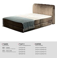 Matelas compressé 100% éponge, tissu rembourré, haute densité 45D, écologique, réglable, doux, taille King, chambre à coucher moderne