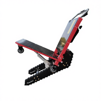 Outil de transport pliable à trois roues, châssis rigide, capacité de charge 300 kg, fonctionnement électrique silencieux, type chenille, pour escaliers et courses