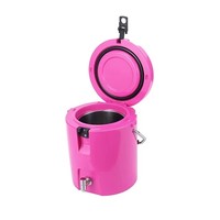Glacière isotherme rotomoulée moderne grande capacité avec logo personnalisé, en PE écologique, intérieur en acier inoxydable, étanche, réutilisable, 8L, pour la pêche