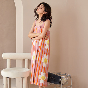 Nuova Collezione 2023: <span class=keywords><strong>Camicia</strong></span> <span class=keywords><strong>da</strong></span> <span class=keywords><strong>Notte</strong></span> Morbida Termica per Inverno/Autunno/Primavera, Abbigliamento <span class=keywords><strong>da</strong></span> Casa per <span class=keywords><strong>Donna</strong></span>, 100% Poliestere - Product Image 6