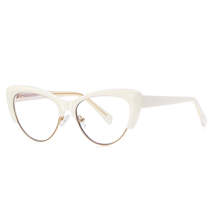 VisualMate Factory, venta al por mayor, Ojo de Gato irrompible/Browline TR90 + METAL, antiluz azul, monturas de gafas para mujeres para adultos - Product Image 3